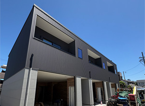 名古屋市中村区の新築賃貸ガレージハウス「Back date fort」外観