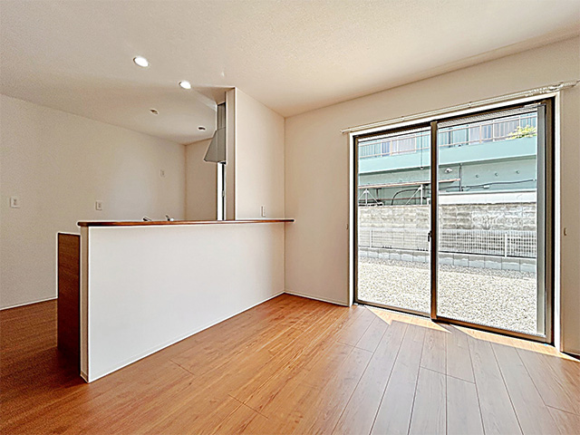名古屋市名東区文教台の新築一戸建て賃貸住宅C号地：キッチンと収納