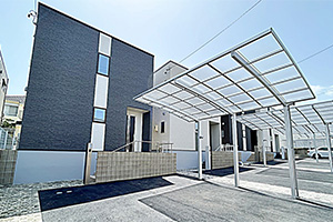 名古屋市名東区文教台の新築戸建て賃貸住宅「クーボ文教台」外観