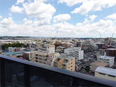 名古屋市名東区の新築分譲賃貸マンション：景色