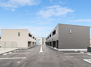 愛知県あま市の新築賃貸ガレージハウス「G+COLOR木田」外観