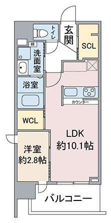 名古屋市中村区太閤通の新築賃貸マンション「スリーアイランドタワー名駅太閤通」 1号室　2LDK