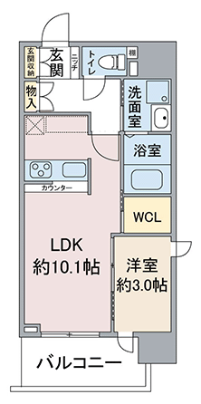 名古屋市中村区太閤通の新築賃貸マンション「スリーアイランドタワー名駅太閤通
」 2号室　2LDK