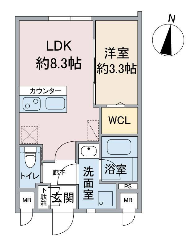 名古屋市中川区運河通の新築賃貸マンション「CrossRoad SasashimaLive
」 2号室　2LDK