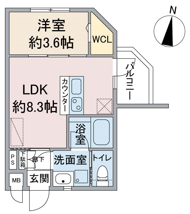 名古屋市中川区運河通の新築賃貸マンション「CrossRoad SasashimaLive
」 2号室　2LDK