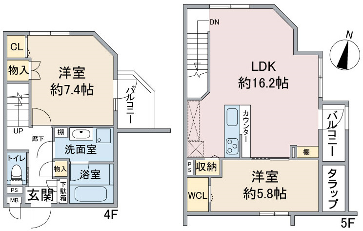 名古屋市中川区運河通の新築賃貸マンション「CrossRoad SasashimaLive
」 2号室　2LDK