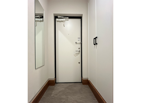 名古屋市北区清水の新築賃貸アパート「LIBRE COURT 清水」玄関