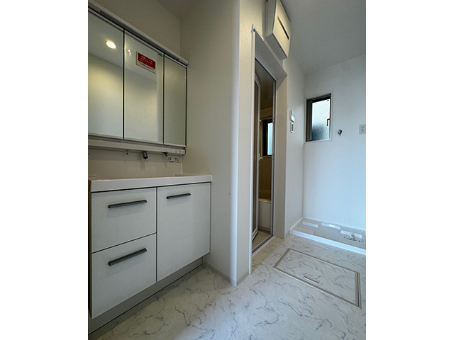 名古屋市西区城町の新築戸建賃貸住宅「アリビア城町」洗面室