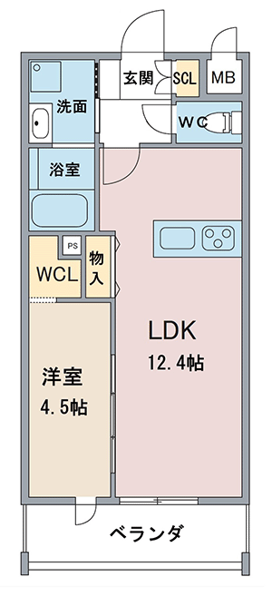 愛知県豊田市の新築賃貸木造3階建てアパート「スマイルステーション」間取り2号室