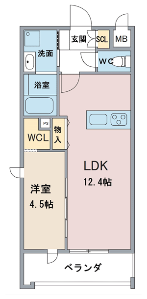 愛知県豊田市の新築賃貸木造3階建てアパート「スマイルステーション」間取り5号室