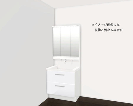 豊田市山之手の新築木造3階建て賃貸アパート「エテルナ山之手」:洗面台